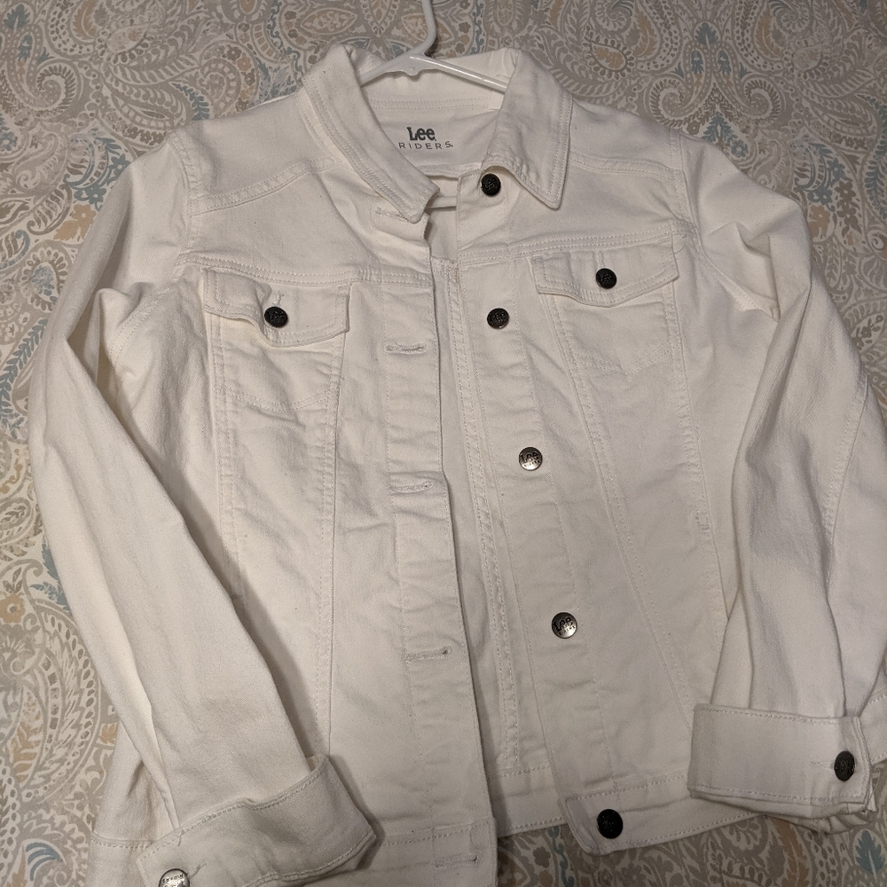White denim jacket